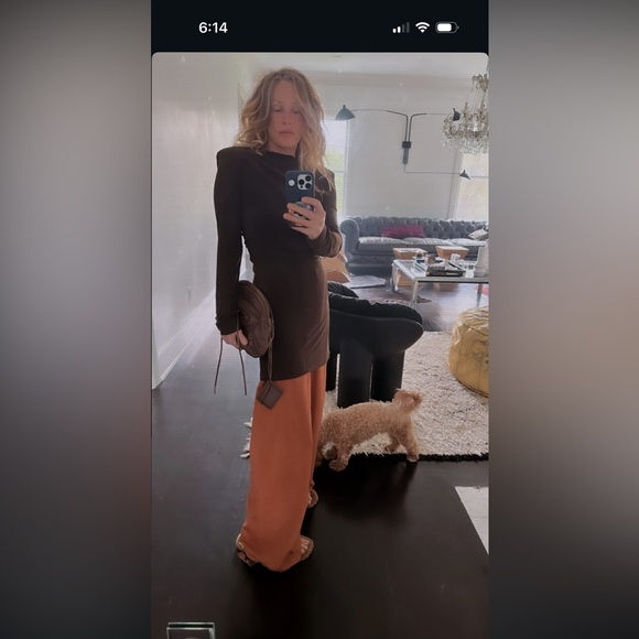 TIBI drapey jersey tunic top 
Brown 
Size medium 
Worn twice 
Perfect condition - Picture 2 of 3